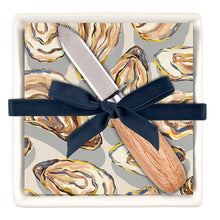 Load image into Gallery viewer, Ceramic Napkin Tray with Shucker - Oysters