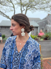 Load image into Gallery viewer, Bali Flower Earrings in Ivory