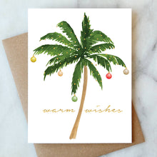 Load image into Gallery viewer, Christmas Palm Tree Greetings Card | Holiday Christmas Card