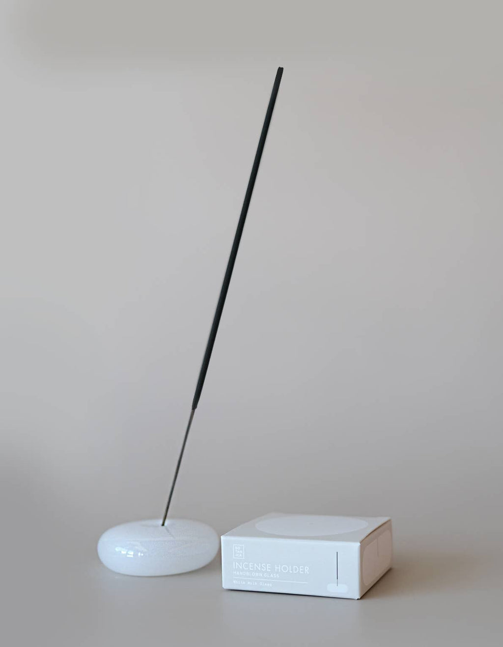 Bubble Incense Holder | Blue Milk Glass
