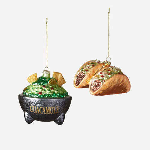 Taco / Guacamole Ornaments