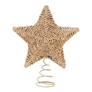 Hand-Woven Star Tree Topper