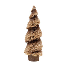 Load image into Gallery viewer, Glitter Raffia Tree and Wood Base
