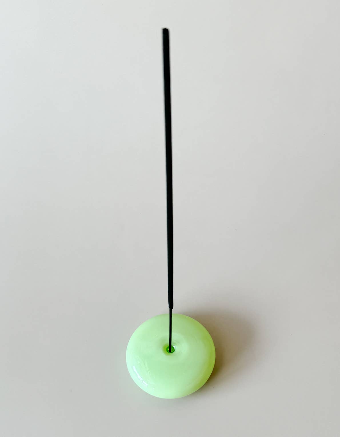 Bubble Incense Holder | Blue Milk Glass