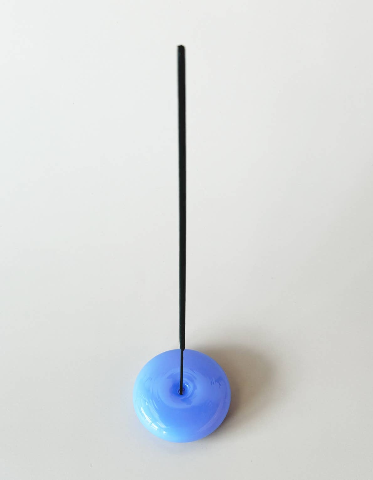 Bubble Incense Holder | Blue Milk Glass