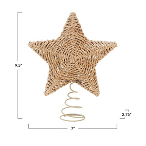 Hand-Woven Star Tree Topper