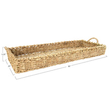 Load image into Gallery viewer, Large Handwoven Seagrass Tray w/ Handles
