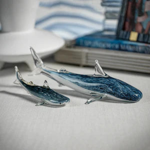 Decorative Glass Blue Shark