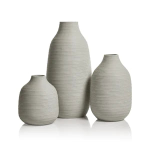 Textured Porcelain Vase/ Large