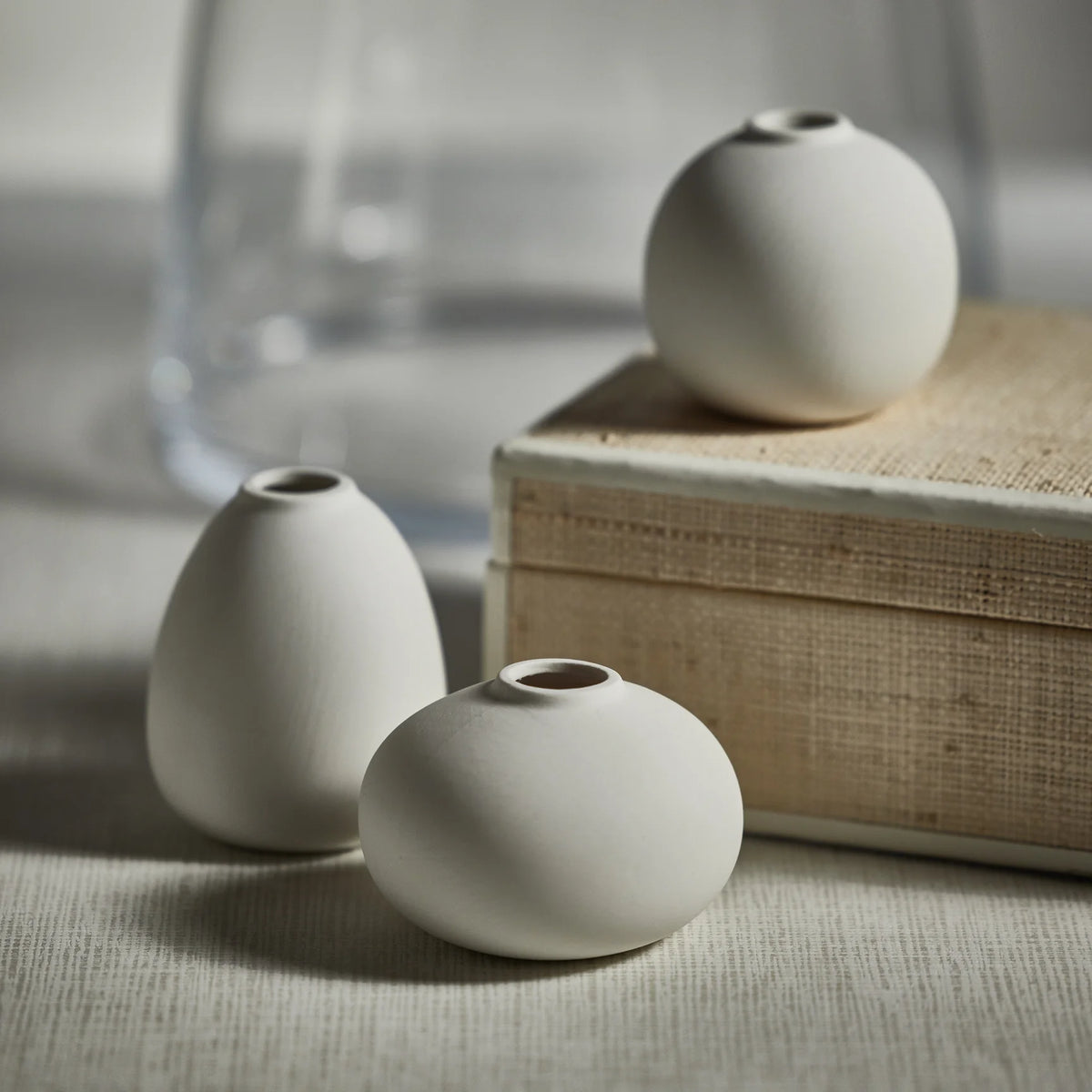 Tresco Clay Bud Vases/ Three Assorted Sizes