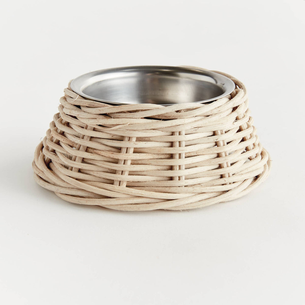 Normandy Rattan Pet Bowl Small, Gray