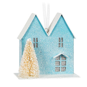 Pastel House & Tree Ornament