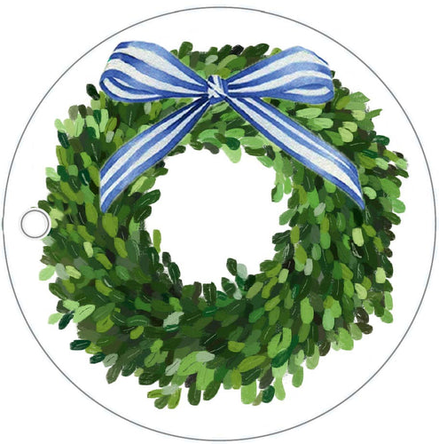 Boxwood Wreath Die-cut Gift Tags