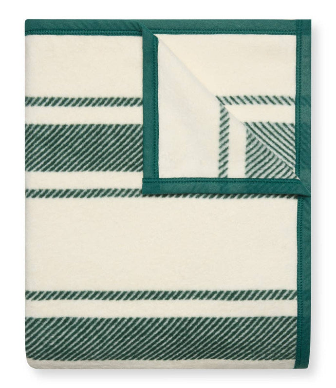 Dockside Stripe Evergreen Blanket: Original