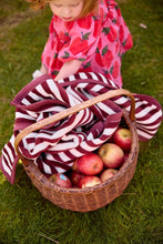 Load image into Gallery viewer, Sideline Stripe Maroon Midi Blanket/ Midi Size