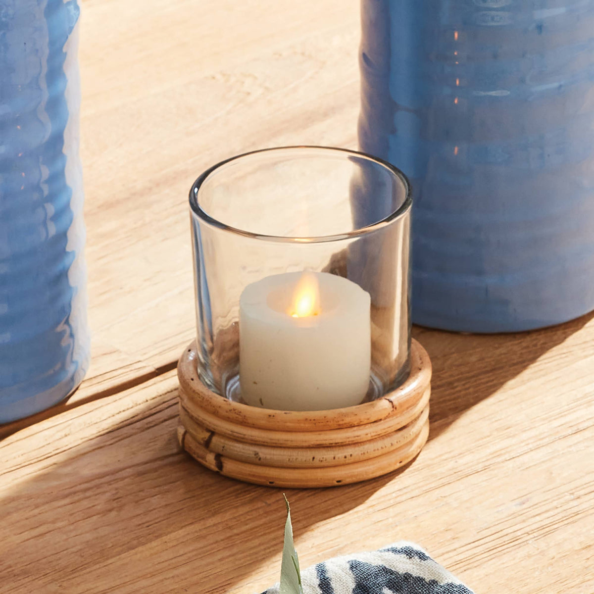 Mini Hurricane/  Glass Rattan