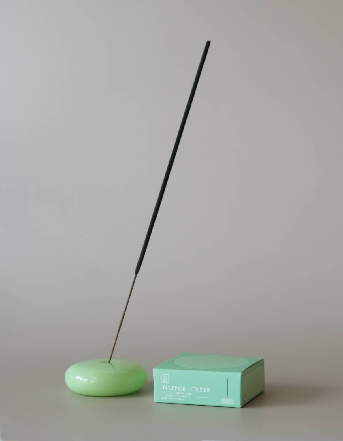 Bubble Incense Holder | Blue Milk Glass