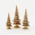 Gold Tabletop Christmas Resin Trees/ 3 Sizes Available
