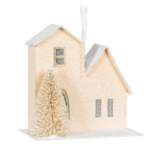 Pastel House & Tree Ornament