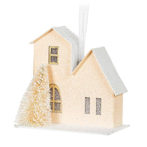 Pastel House & Tree Ornament