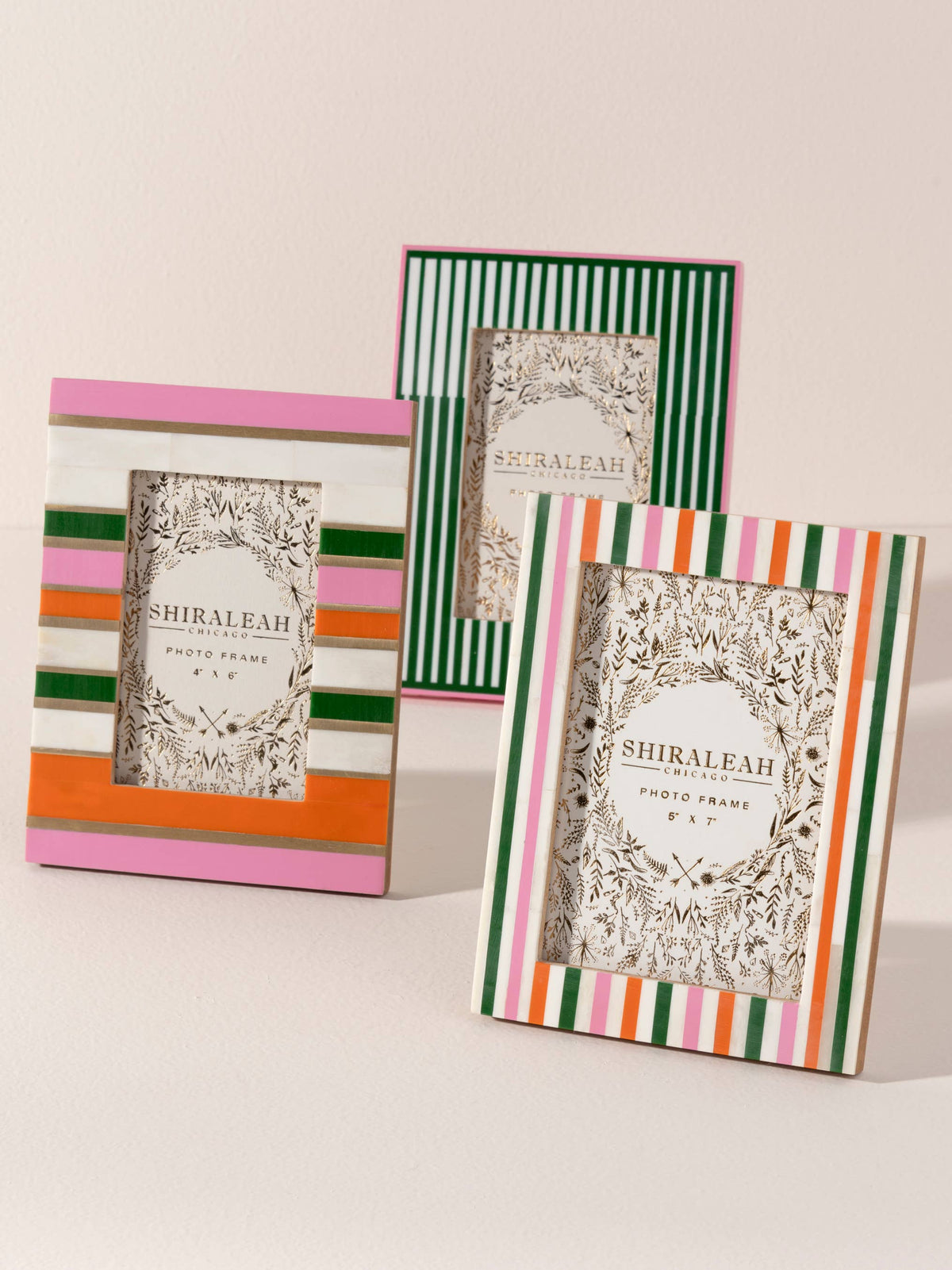 VIVA 5" X 7" MINI STRIPES PICTURE FRAME