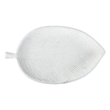 Load image into Gallery viewer, Matte White Leaf Decor