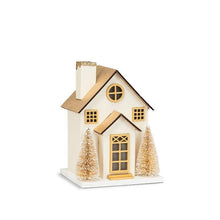 Load image into Gallery viewer, Gold Glitter House w/ LED lights