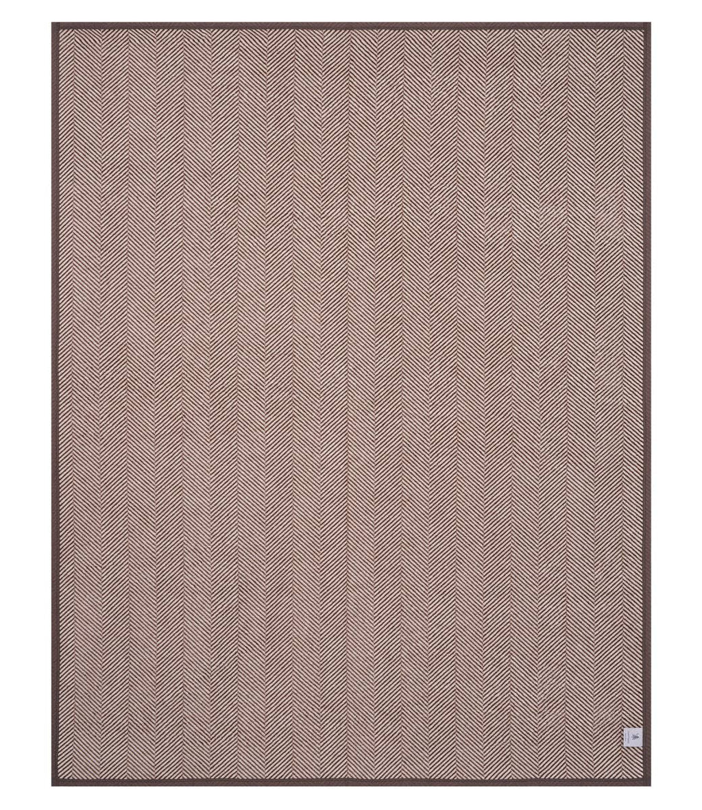 Harborview Herringbone Chocolate Blanket: Original