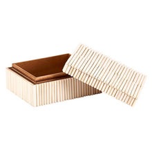 Load image into Gallery viewer, White Stripe Keepsake Box