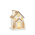 Gold Glitter House w/ LED lights