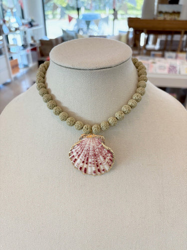 Pistache Shell Necklace