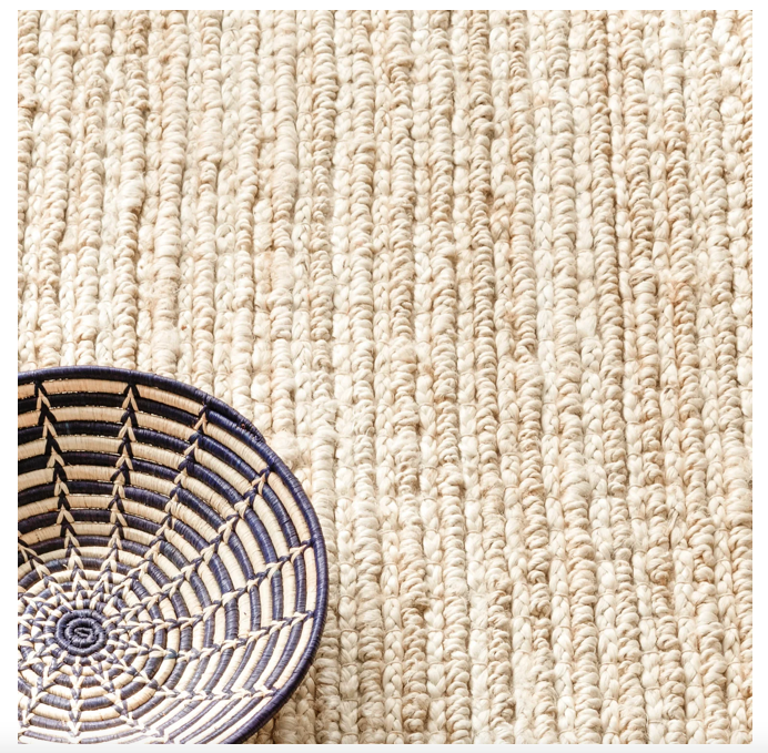 Dunes Jute Rug in Bleached Oak (Special Order at SHANTY SHOPPE)