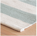 Catamaran Stripe Indoor/Outdoor Rug in Light Blue/Ivory (Special Order at SHANTY SHOPPE)