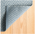 Diamond Handwoven in Diamond Slate/Light Blue Indoor/Outdoor Rug (Special Order at SHANTY SHOPPE)