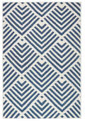 Dash & Albert Bunny Williams Cleo Navy Washable Rug (Special Order at SHANTY SHOPPE)