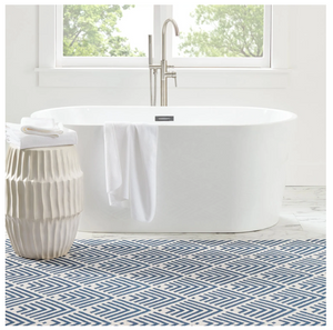 Dash & Albert Bunny Williams Cleo Navy Washable Rug (Special Order at SHANTY SHOPPE)