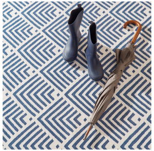 Dash & Albert Bunny Williams Cleo Navy Washable Rug (Special Order at SHANTY SHOPPE)