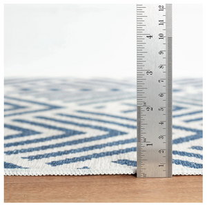 Dash & Albert Bunny Williams Cleo Navy Washable Rug (Special Order at SHANTY SHOPPE)