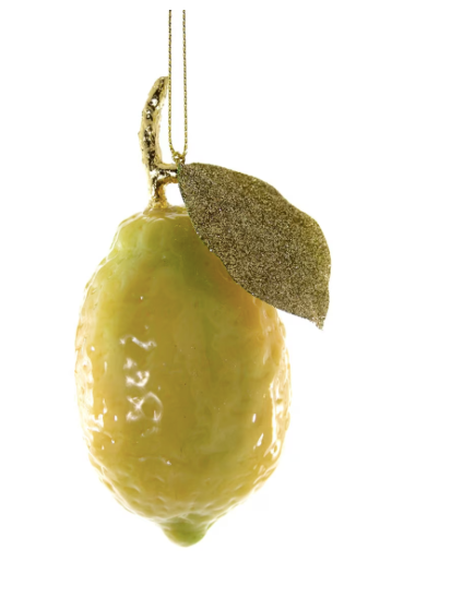 Lemon Gold Leaf Ornament