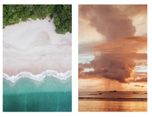 Load image into Gallery viewer, Samba to the Sea print ornaments