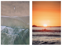 Load image into Gallery viewer, Samba to the Sea print ornaments