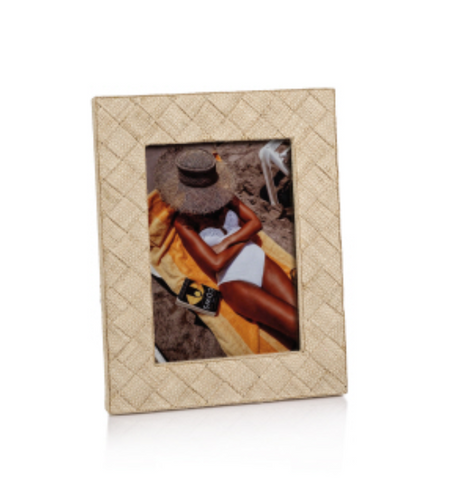 Woven Raffia Photo Frames/ 2 Sizes