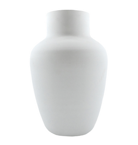 White Matt Glass Vase