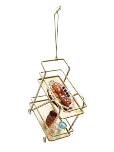 Metal Bar Cart Ornament/  4 Styles