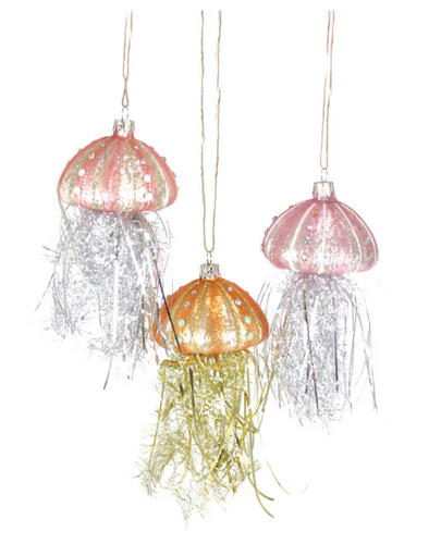 Tinsel Jellyfish Ornament / 3 colors