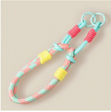 Load image into Gallery viewer, Intricate Braided Bungee Cord Bag Charm