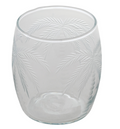8 oz. Etched Drinking Glasses with Palm Trees/ Set of 6