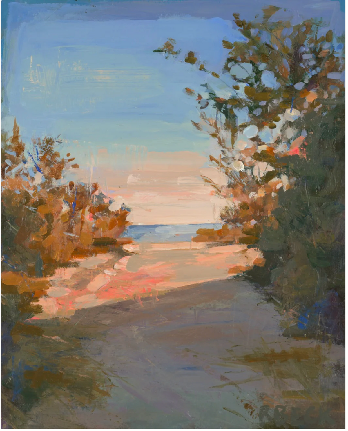 "Beach Path" 8"x10" art print by Ryan Beck