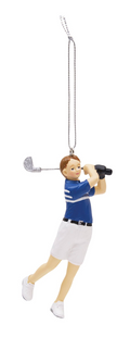 Christmas Golfer Ornament