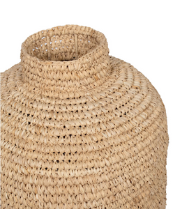 Raffia Cylindrical Vase